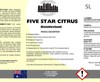 1 CityPack Five Star Citrus Disinfectant 5ltr